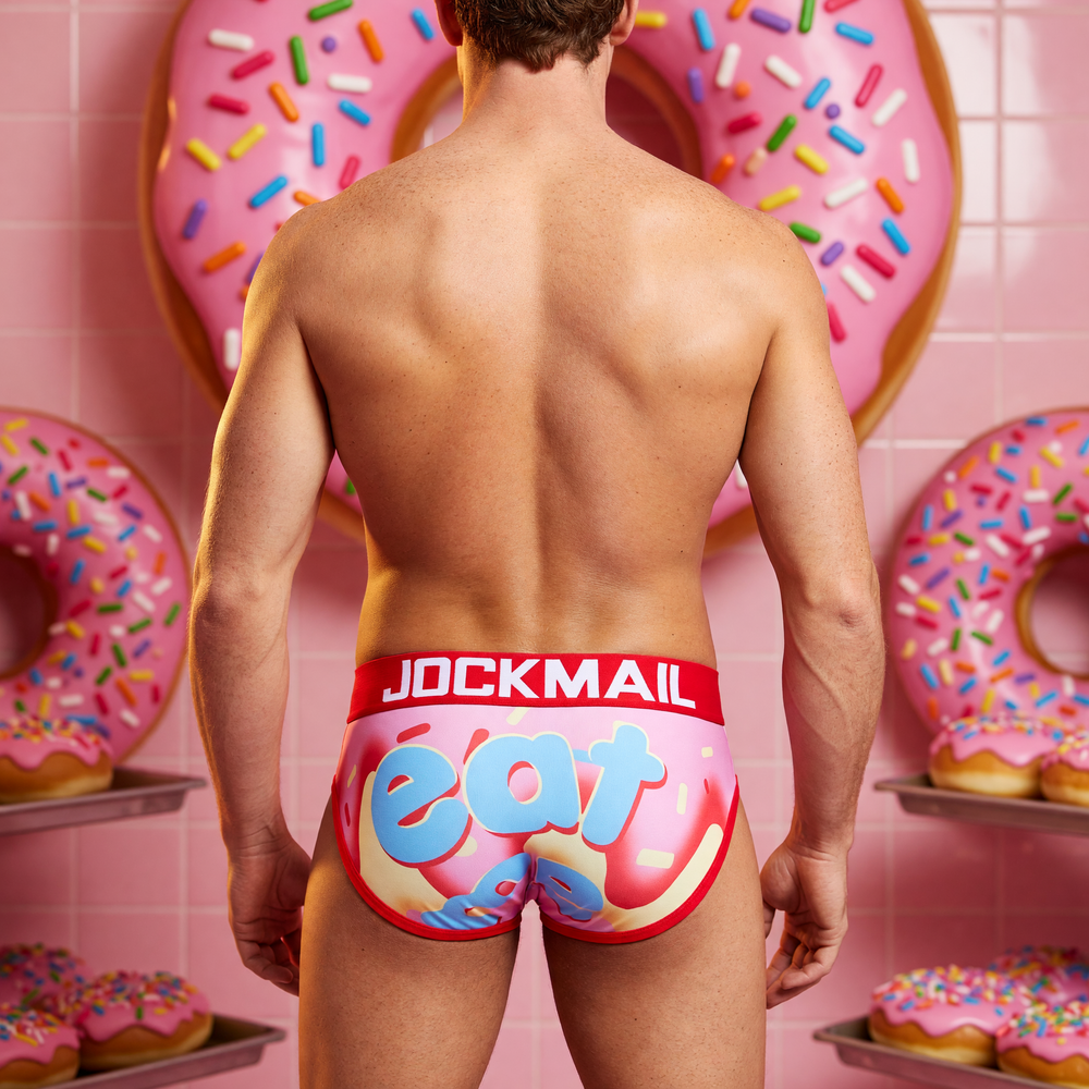 Jockmail Pink Eat Briefs