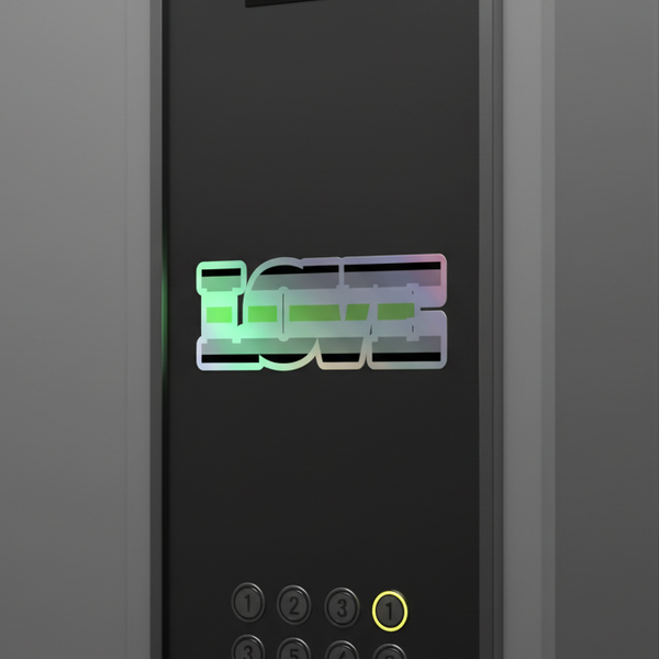 Elevator panel in black with 