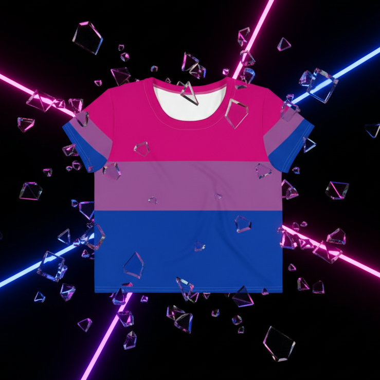 Bisexual All-Over Crop T-Shirt