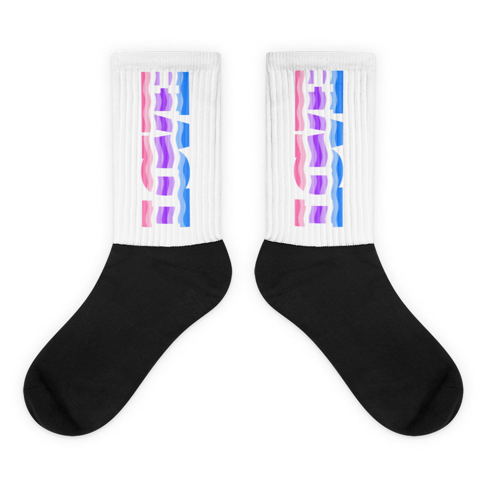 Alternative Genderfluid Love Socks