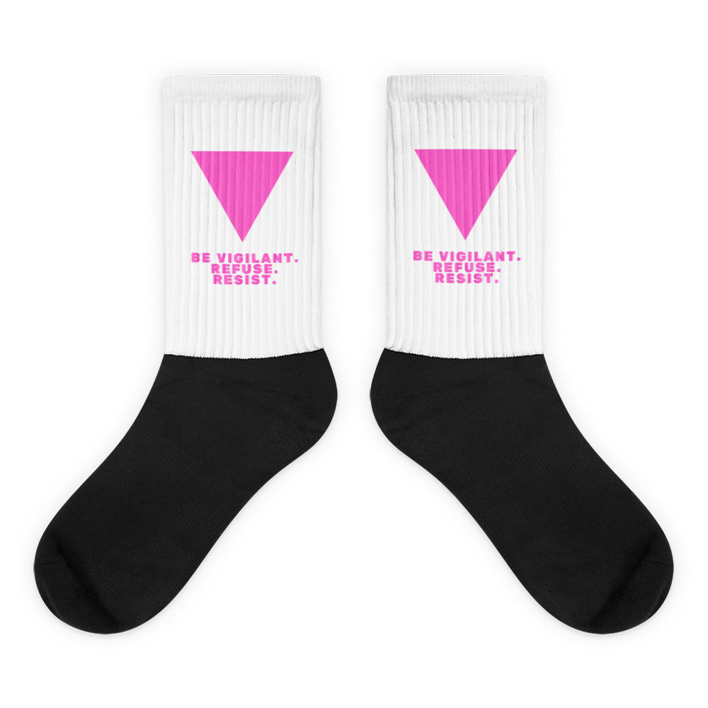 Be Vigilant. Refuse. Resist. Socks