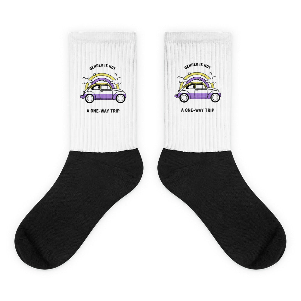 Gender Is Not A One-way Trip Socks