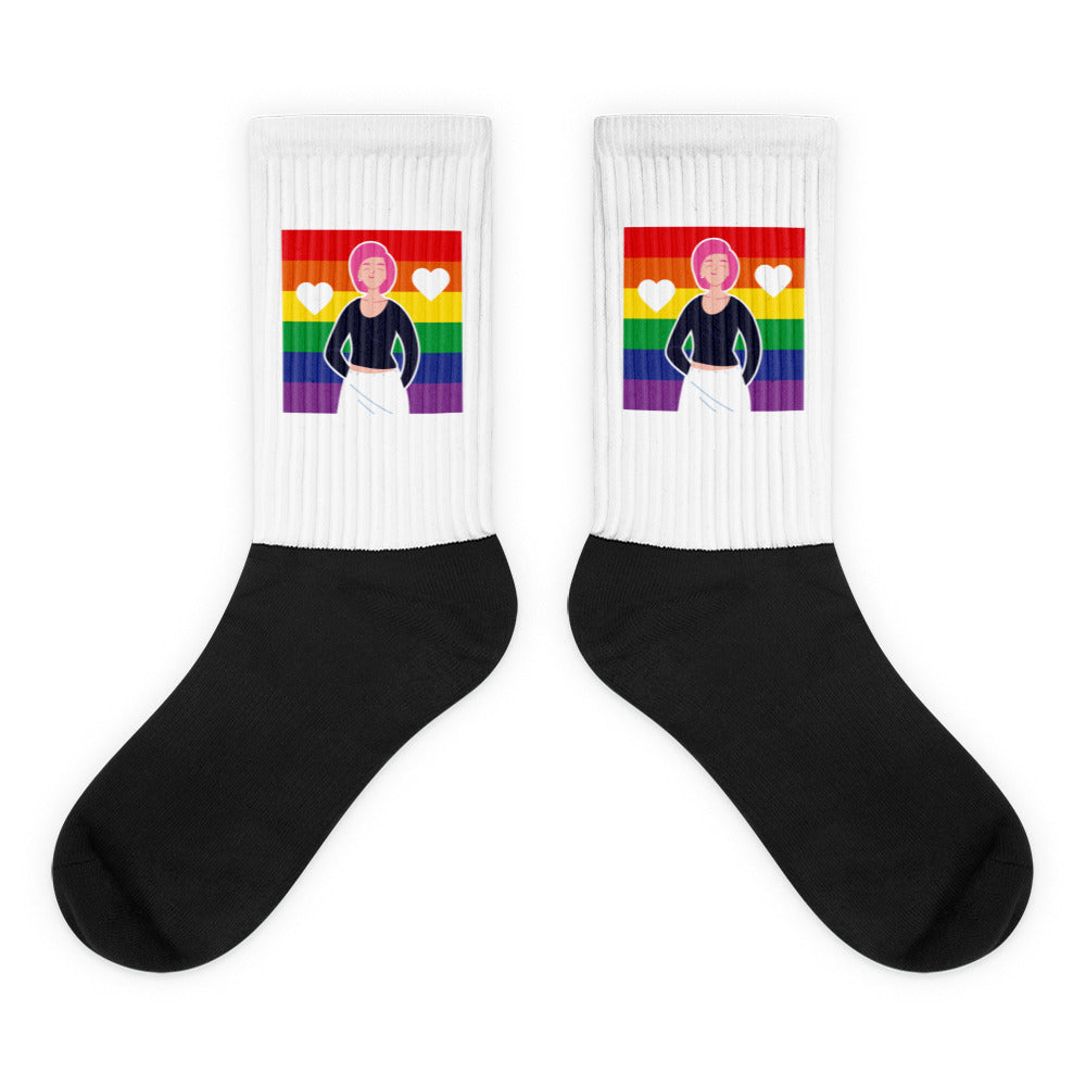 Queer Love Is Love Is Love Socks