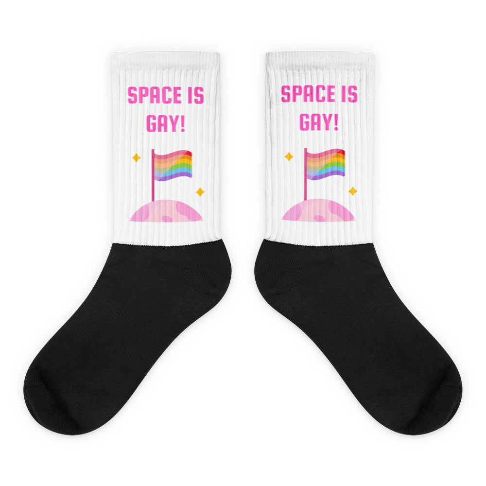 Space Is Gay Socks