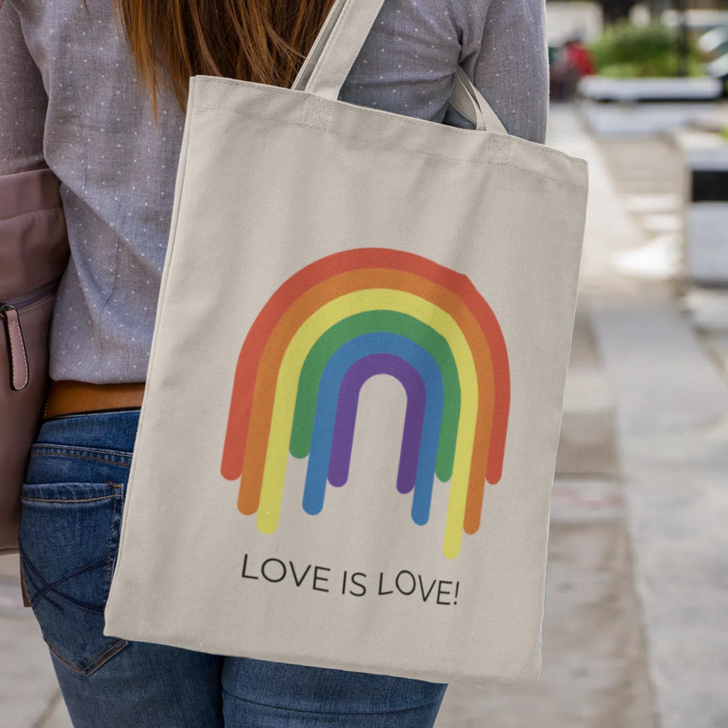  Love Is Love Eco Tote Bag by Queer In The World Originals sold by Queer In The World: The Shop - LGBT Merch Fashion
