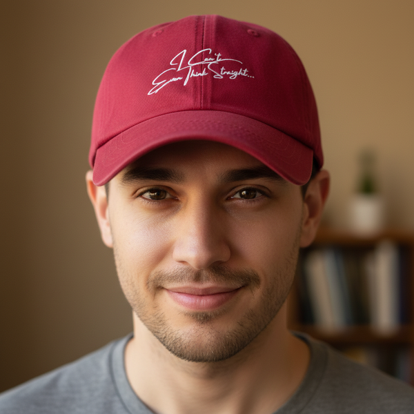 Red pride baseball cap with 