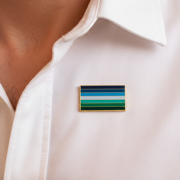 Gay Male Pride Flag Enamel Pin