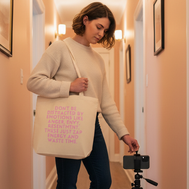 Don't Be Distracted By Emotions Eco Tote Bag