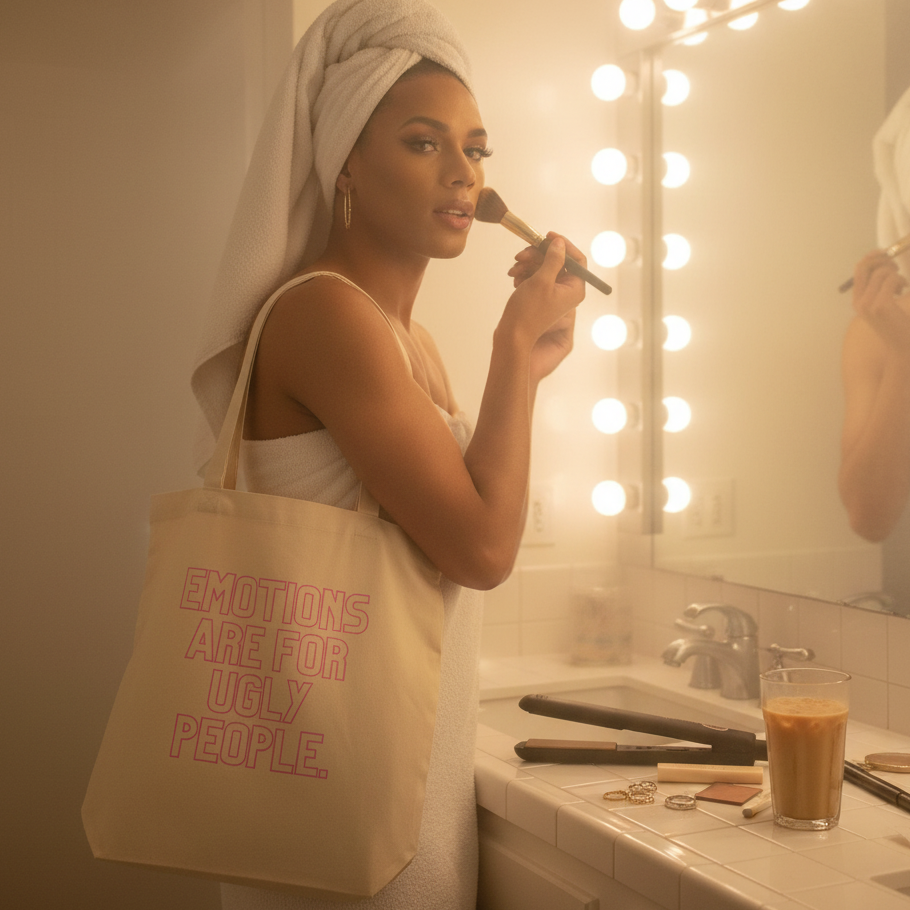 Emotions Are For Ugly People Eco Tote Bag