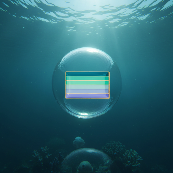Neptunic Pride Flag Enamel Pin