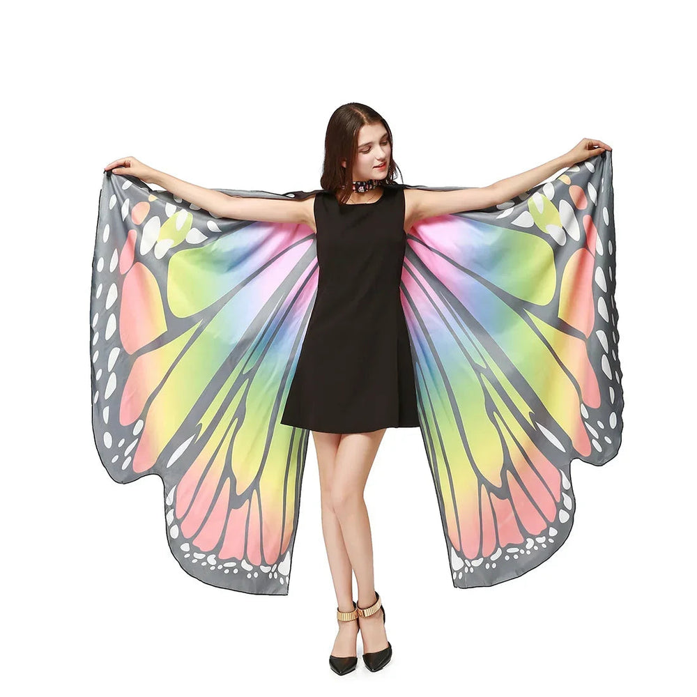 Euphoria Butterfly Fantasy Wings showing soft neck ties and flexible finger loops