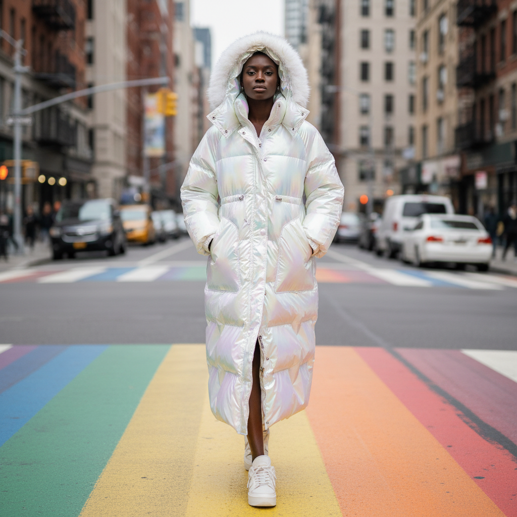 Fierce Frost & Fluff Hooded Oversized Puffer Jacket