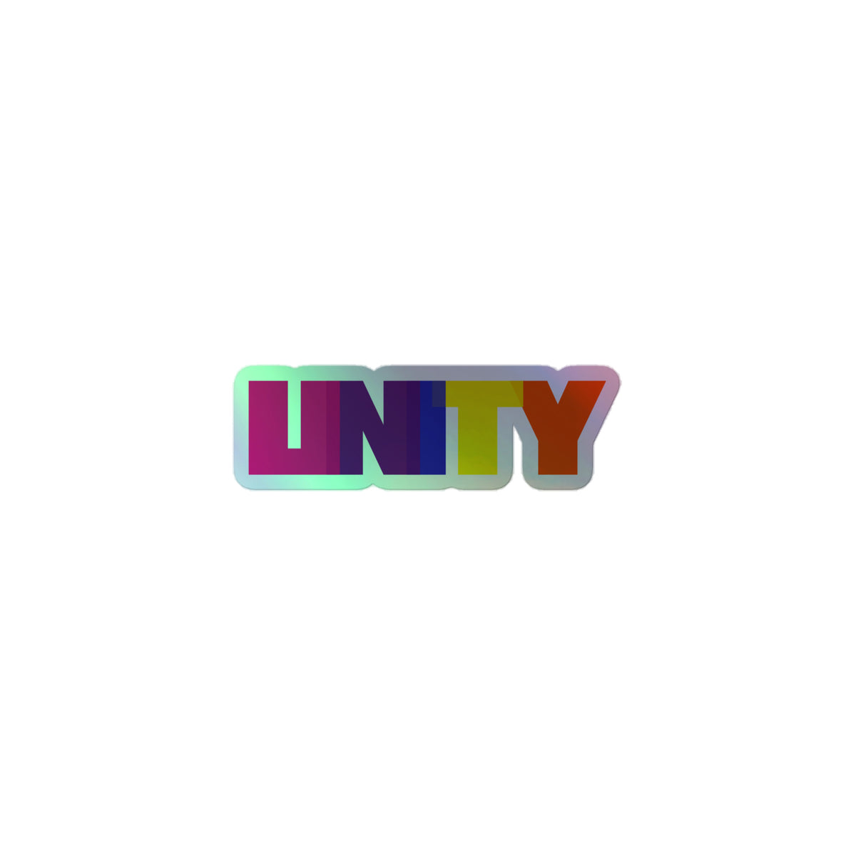 Unity Holographic Stickers – Queer In The World: The Shop