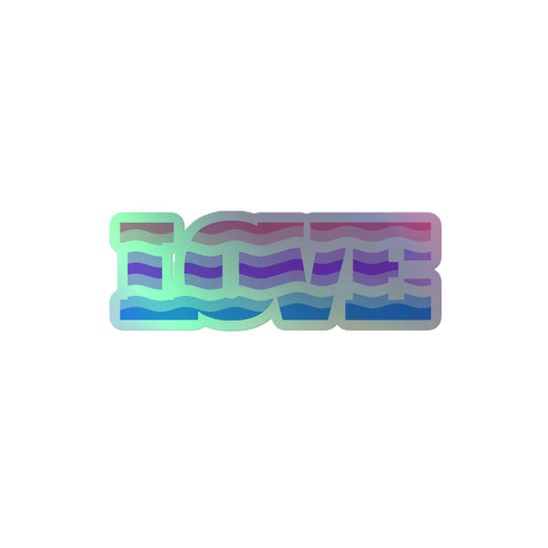 Alternative Genderfluid Love Holographic Stickers