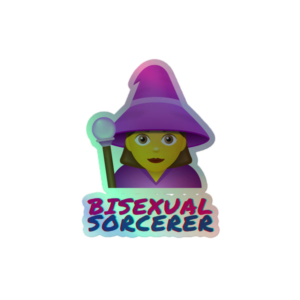 Bisexual Sorcerer Holographic Stickers