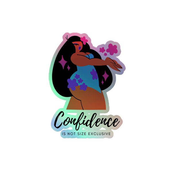 Body Confidence Holographic Stickers