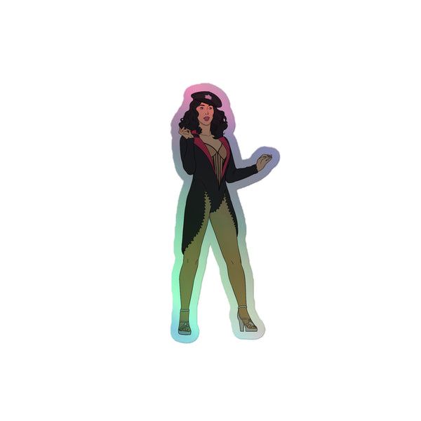 Cher Burlesque Holographic Stickers