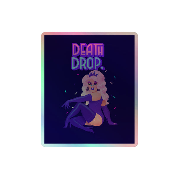 Death Drop Holographic Stickers