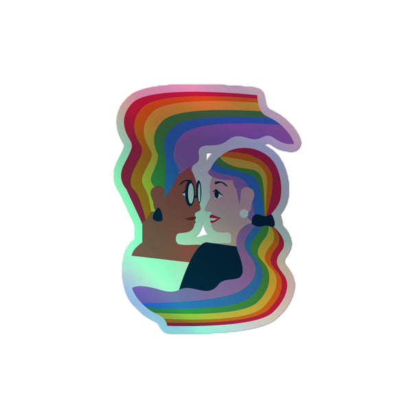 Gay Cowboy Holographic Stickers