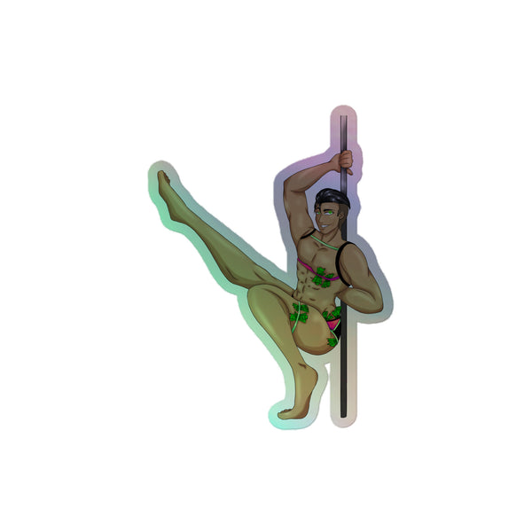 Gay Gogo Dancer Holographic Stickers