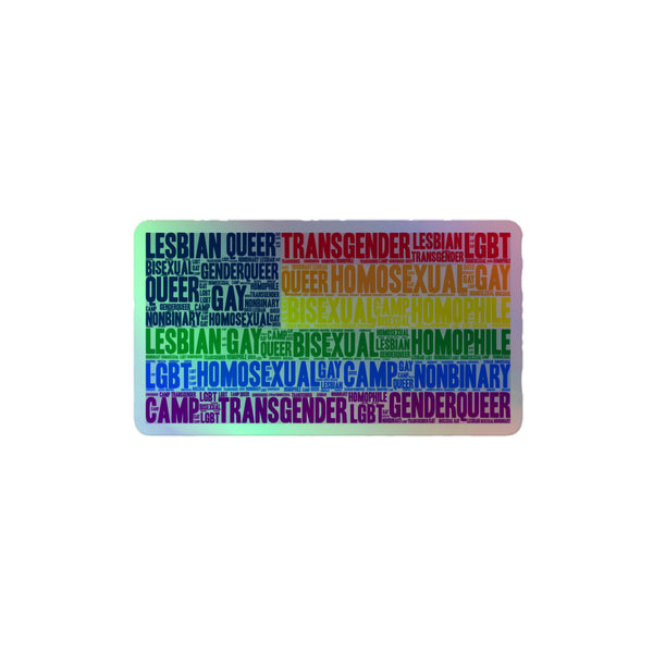 Gay USA Holographic Stickers