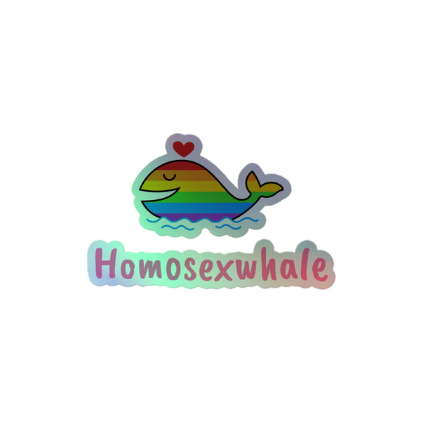 Homosexwhale Holographic Stickers