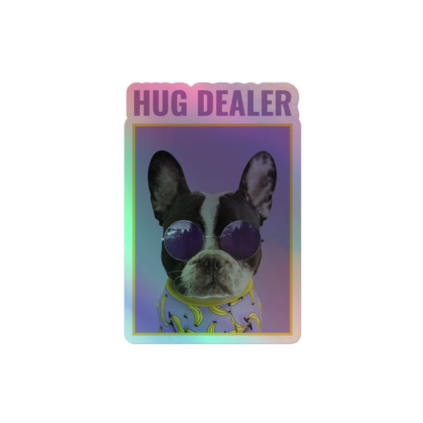 Hug Dealer Holographic Stickers