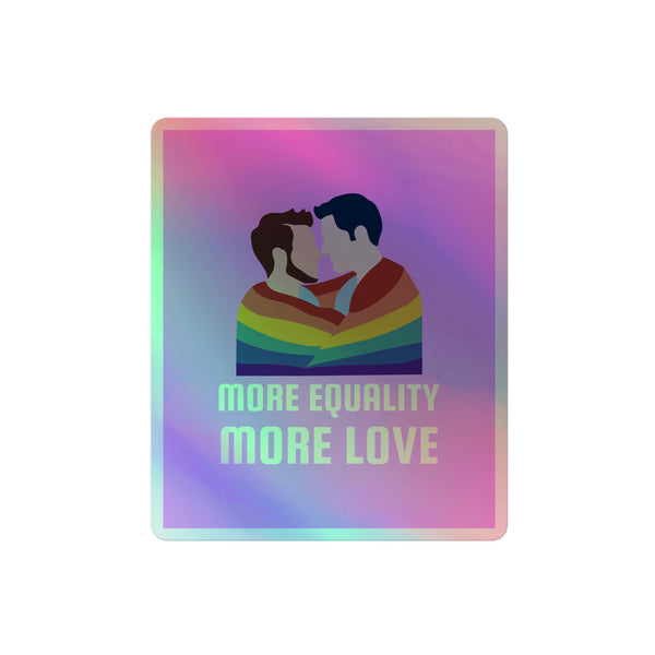 LGBT Couple Holographic Stickers