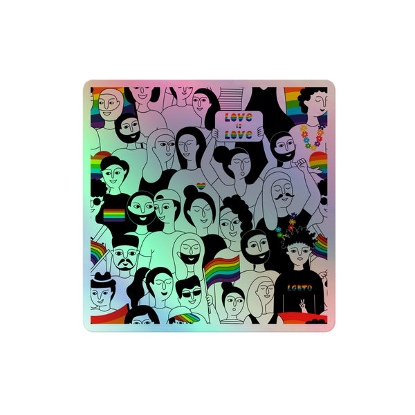 LGBT Pride Holographic Stickers