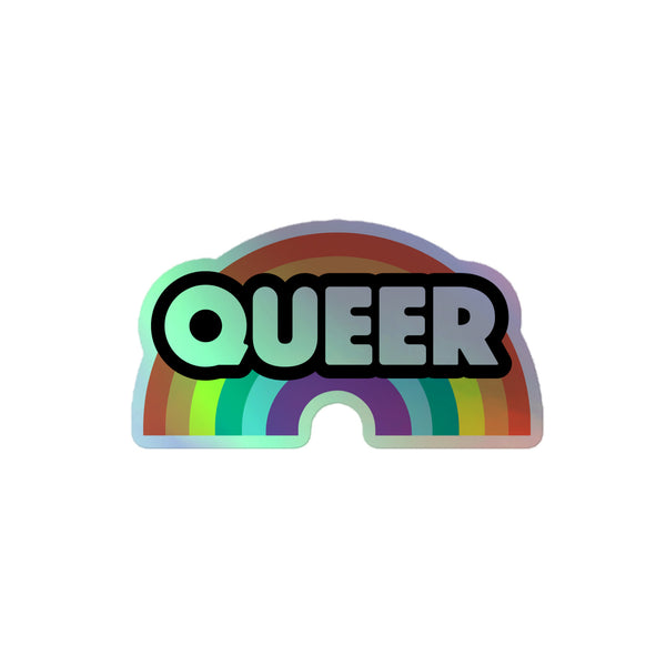 Queer Rainbow Holographic Stickers