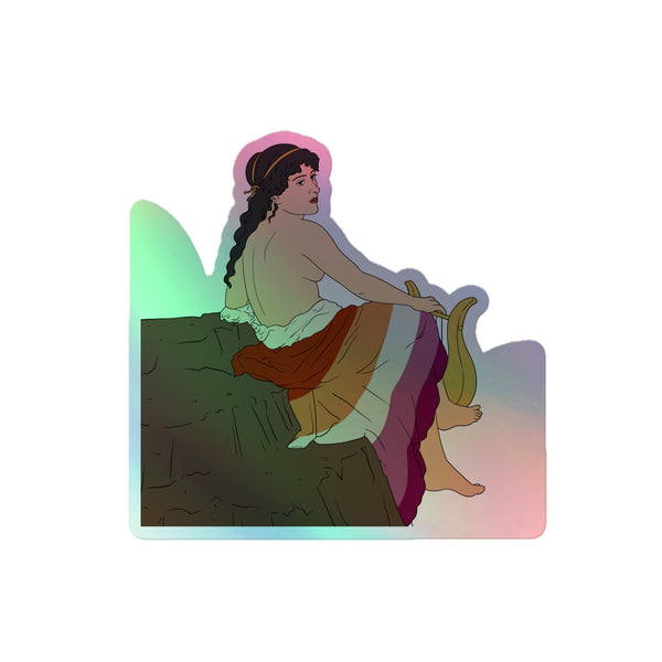 Sappho Of Lesbos Holographic Stickers