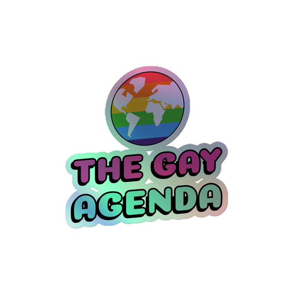 The Gay Agenda Holographic Stickers