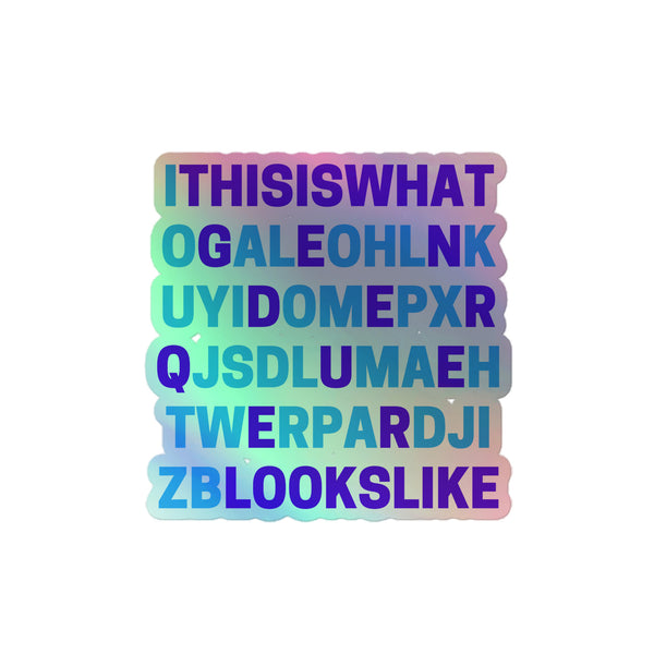 This Is What Genderqueer Looks Like Holographic Stickers