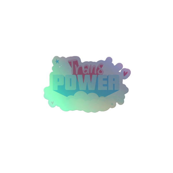 Trans Power Holographic Stickers