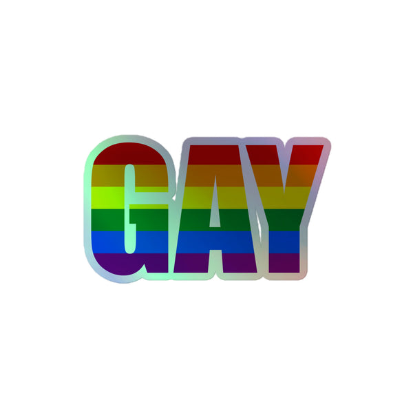 Gay Holographic Stickers