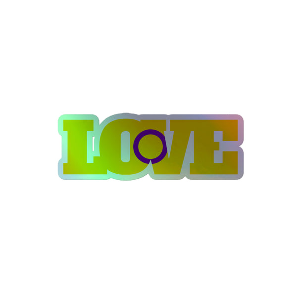 Intersex Love Holographic Stickers