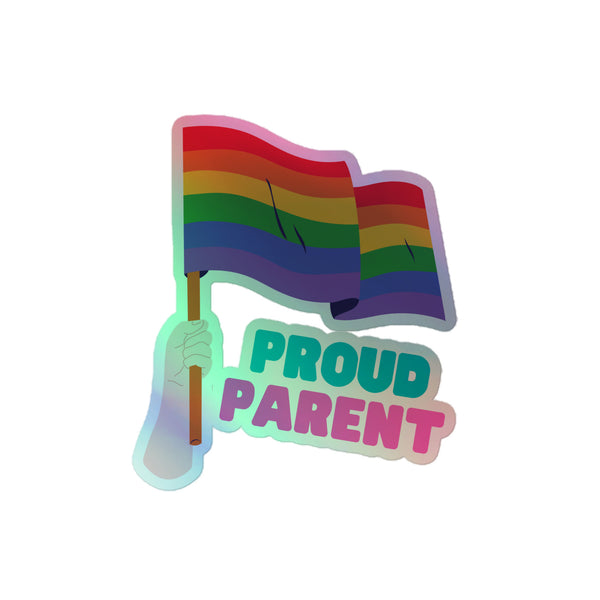 Proud Parent Holographic Stickers