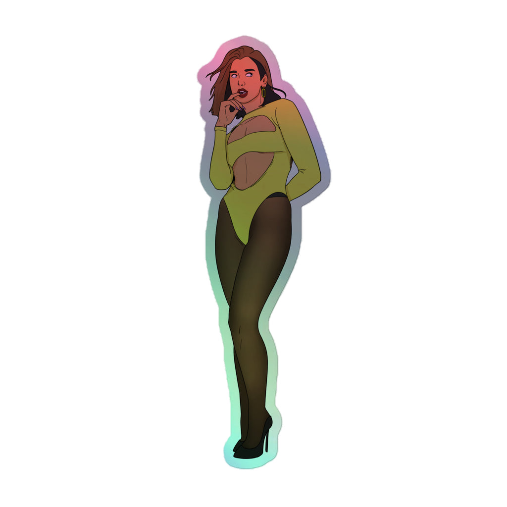 Dua Lipa Holographic Stickers