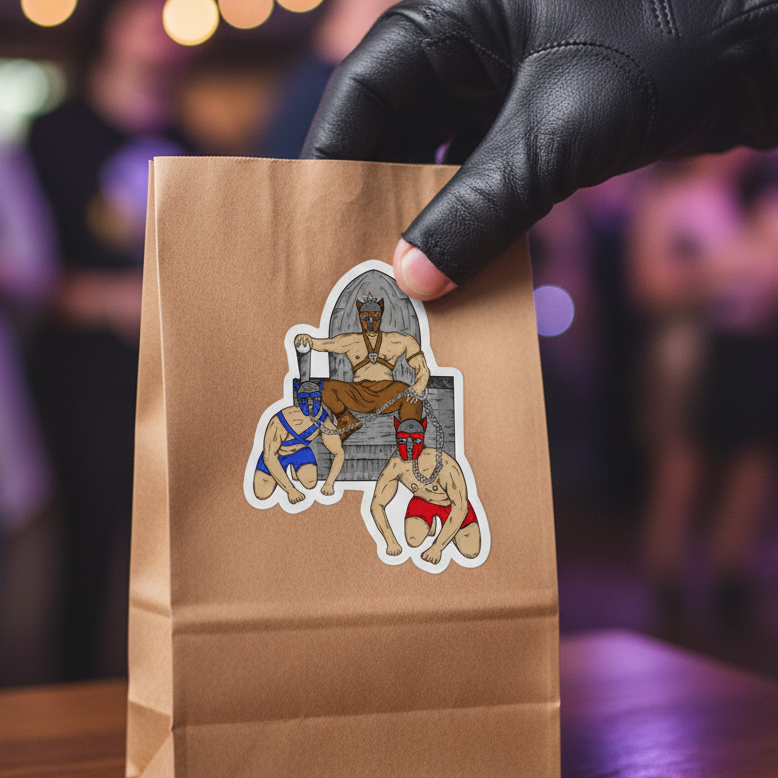 Pup Play Bubble-Free Stickers