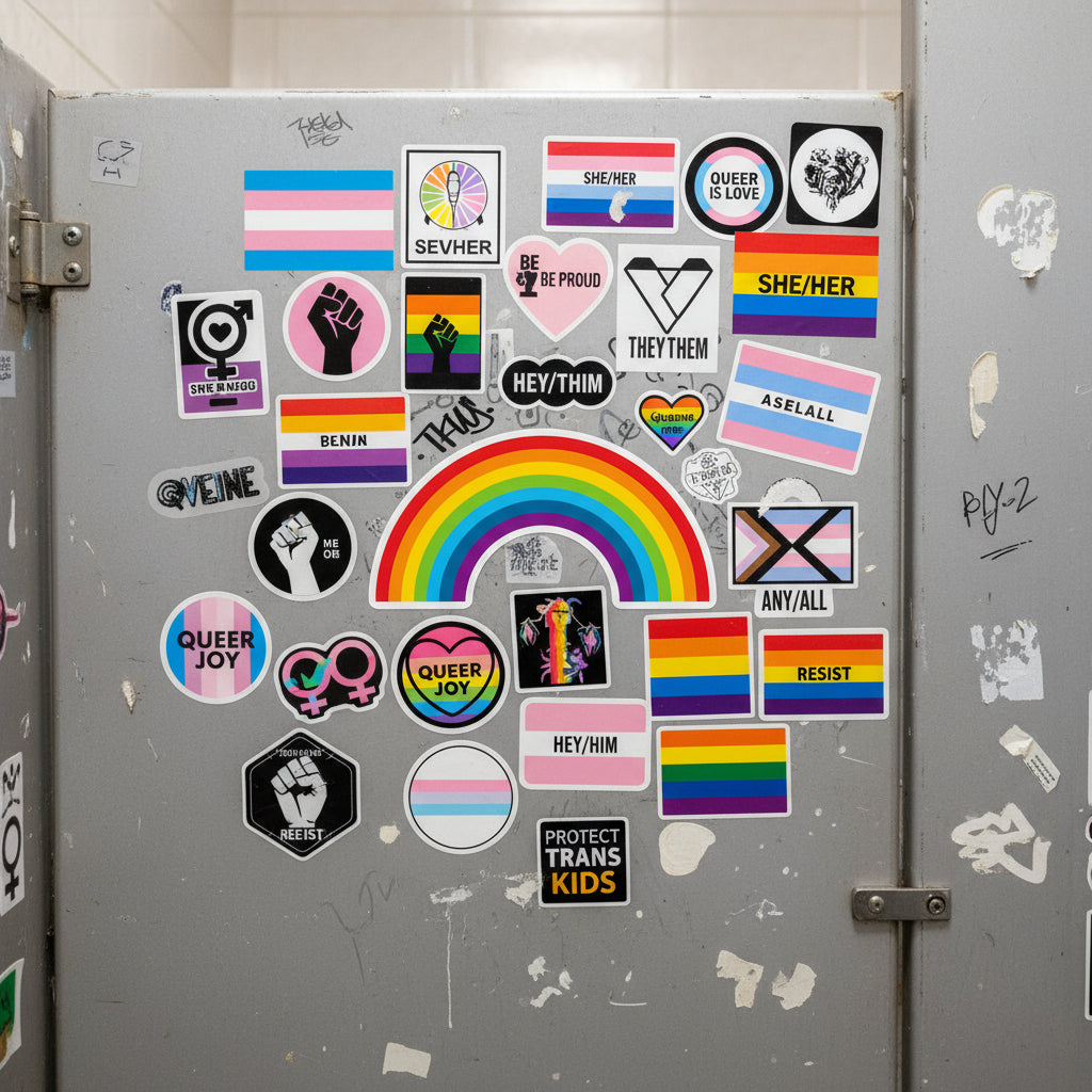 Rainbow Bubble-Free Stickers