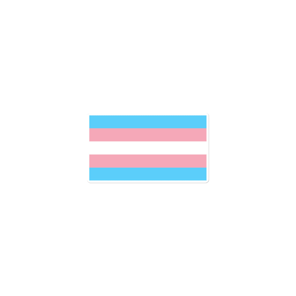 Transgender Pride Flag Bubble-Free Stickers