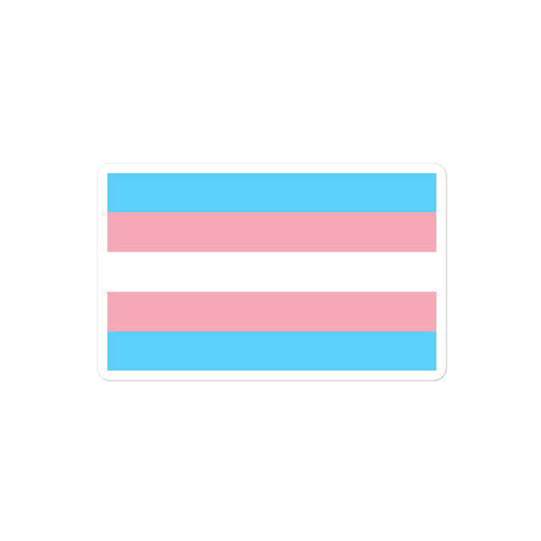 Transgender Pride Flag Bubble-Free Stickers