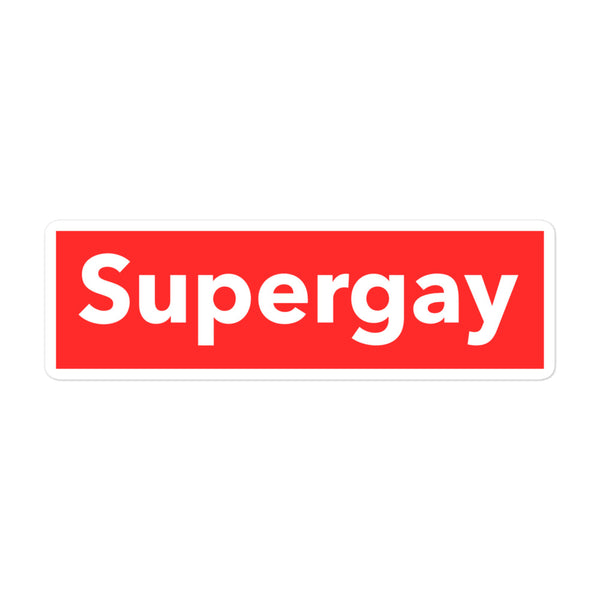 Supergay Bubble-Free stickers