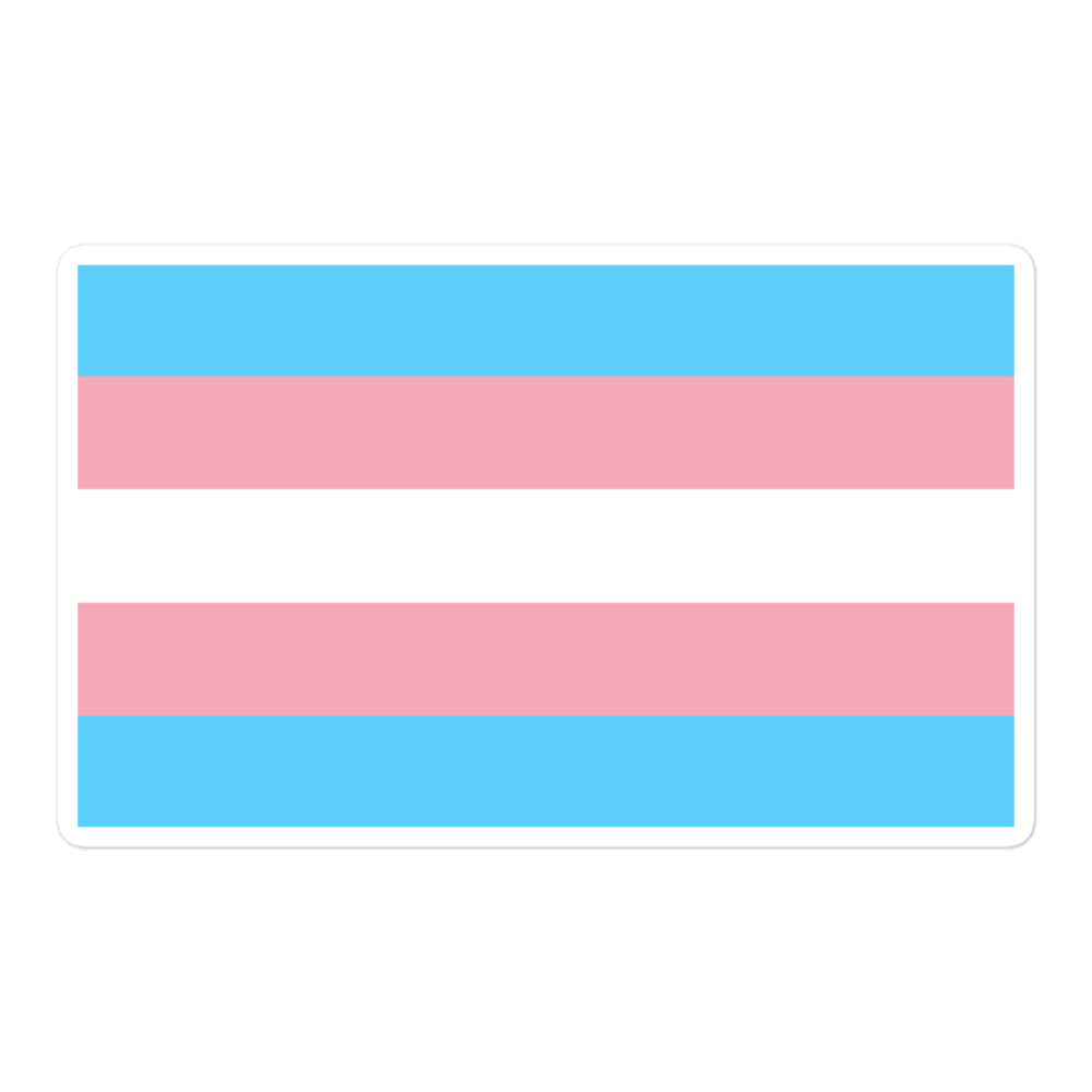 Transgender Pride Flag Bubble-Free Stickers