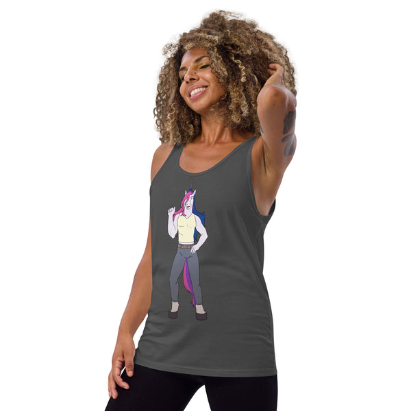 Bisexual Unicorn Unisex Tank Top