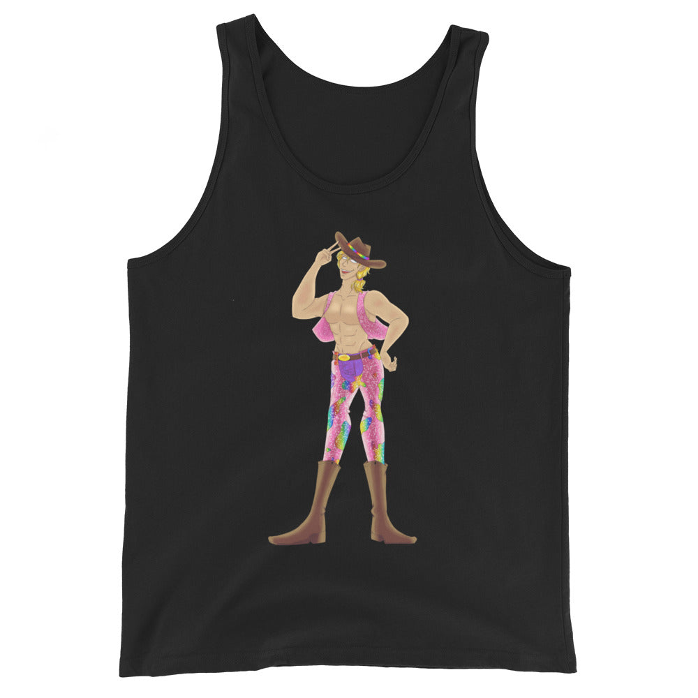 Gay Cowboy Unisex Tank Top