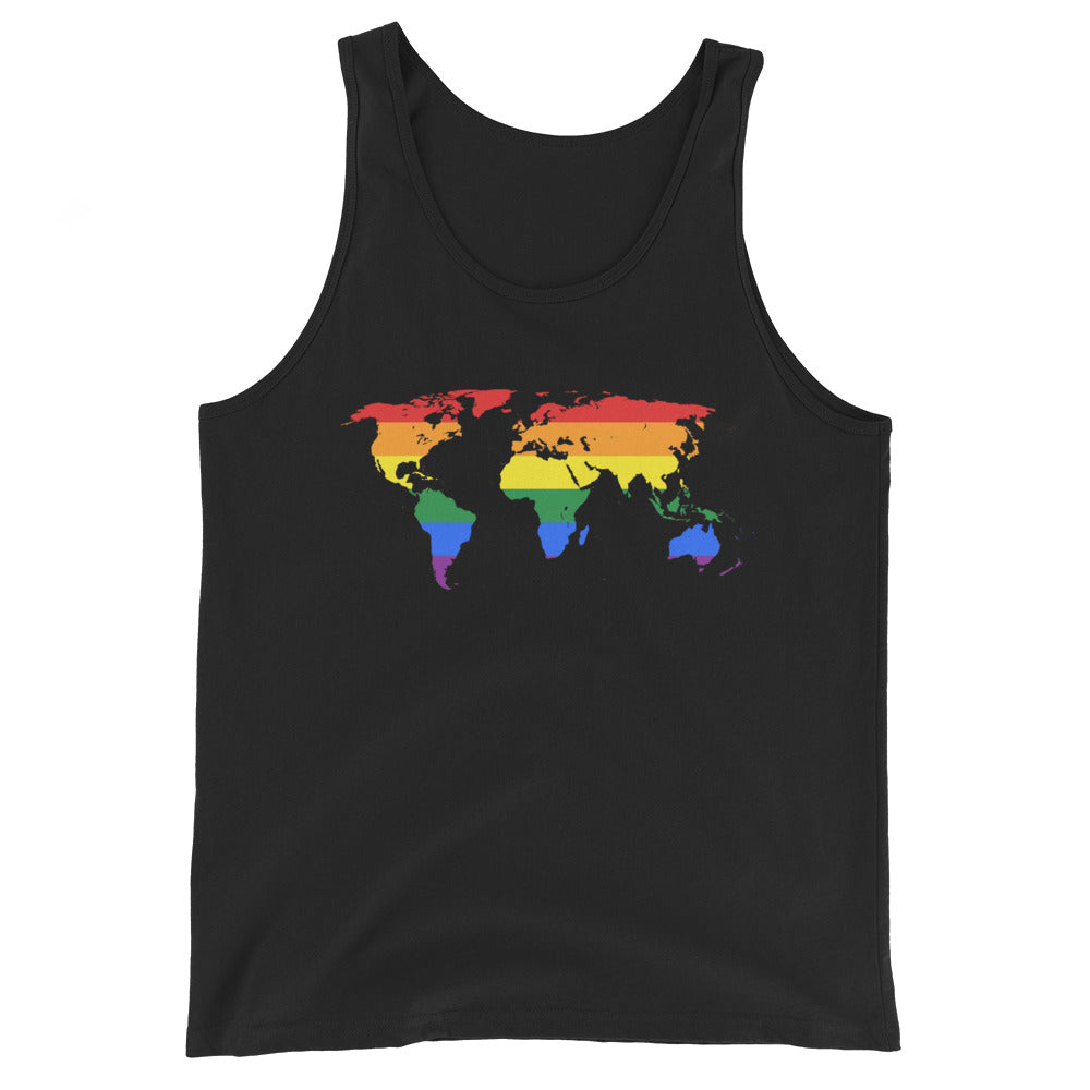 Gay Map Unisex Tank Top