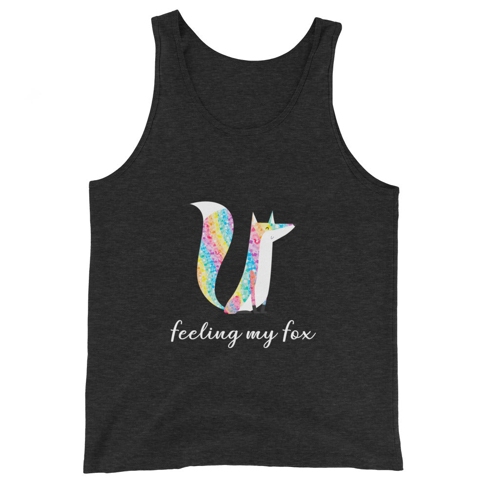 Glitter Fox Unisex Tank Top