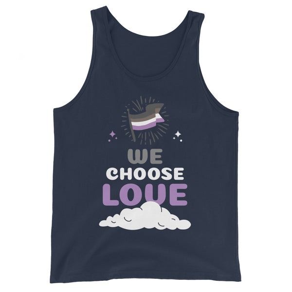 Asexual We Choose Love Unisex Tank Top