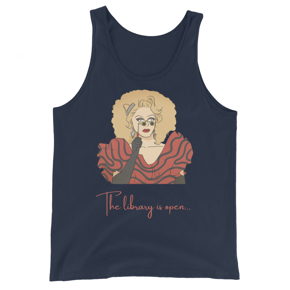 The Library Is Open (Rupaul) Unisex Tank Top